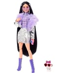 Barbie - Barbie Extra Fourrure Violette - Poupee - 3 ans et +