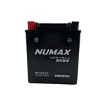 Batterie moto Numax NB12A-B sla 12V 12Ah 150A Dimensions: 136x81x158mm et plus à Gauche