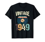 Vintage 1949 71st Birthday Vinyl Record Player Turntable T-Shirt