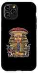 Coque pour iPhone 11 Pro Pharaon King Tut Chapeau de champignon égyptien