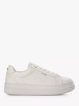 Dune Eastern Leather Platform Trainers, White