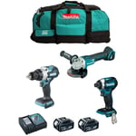 Makita - Kit MK309 (DHP486 DTD154 DGA504 2 x 5,0 Ah DC18RC LXT600)