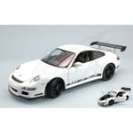 [FR] Welly PORSCHE 911 GT3 RS 2007 WHITE WITH BLACK STRIPS 1:18 - WE8015W