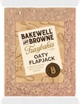 BAKEWELL and BROWNE Tray Bake of Oaty Flapjack's, Ideally Served with Coffee, Tea, or Refreshing Milk, Hand Baked in the UK, Vegetarian Friendly, 375 g Tray