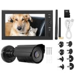 7 Inch LCD Wireless WIFI 4CH Security Monitor System Display+Camera 1pc IR C GF0