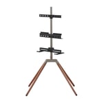 One For All Quadpod Universal TV Stand Mount Freestanding 32" - 70" Walnut