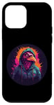 Coque pour iPhone 12 mini Pink Bird Street Urban Graffiti Outrun Synthwave Esthétique