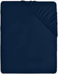 Utopia Bedding Drap Housse - Marine, 120 x 200 cm - Bonnets 35 cm pour Matelas Épais - Polyester Microfibre Brossée