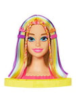 Barbie Totally Hair Deluxe Neon Styling Head - Straight Blonde Hair