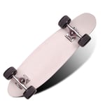 Complete Mini Cruiser Skateboard 27 inch with Sturdy Old School Deck and 4 PU Wheels for Adult Kids Beginners Girls Boys Highway Street Scooter (Color : E)