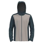 ODLO Veste Aegis 2,5 l imperméable Hardshell pour Homme Pluie, Ardoise/argenté