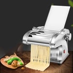 Noodle Maker, Pasta Machine Noodle Maker Household Full-Auatic Noodle Press Small Stainless Steel Commercial Multi-Function Rolling for Kitchen Pasta Cutter (Color : Silver, Size : 29.5