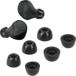 6X Embout Compatible Avec Jabra Elite 75T /65T / Active - Embouts De Rechange En Mousse Pour Écouteurs - 3 Tailles S M L - Noir[QUE070876]