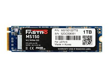 Mega Fastro SSD 1TB MS150 Series PCI-Express NVMe Interne jusqu'à 2 400 Mo/s en Lecture 1 800 Mo/s en écriture