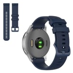 Garmin Venu 2S / Vivoactive 4S / Vivomove 3S solid color watch band - Navy Blue Blå