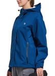 BALEAF Veste de pluie pour femme - Imperméable et respirante - 10 000 mm - H2O - Coupe-vent - Légère - Avec capuche - Pour la randonnée, les voyages, le cyclisme, bleu, S