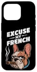 Coque pour iPhone 16 Pro Bulldog français Excuse My Frenchie Vintage Bulldog Lover