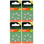 Lot de 24 Piles bouton Zinc Air Type A312/312 pour appareils auditifs compatibles PR41 1,45V - Visiodirect -