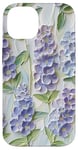 iPhone 14 Lilac Oil Painting Impasto Floral Pattern Artsy Botanical Case