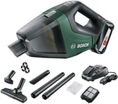 Bosch UniversalVac 18 06033B9101, Vacuum Cleaner, 2.5Ah Battery, 18V System, Boxed, Hg DarkGreen, 1 batería (2,5 Ah)