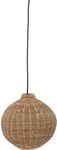 Jamilla, Pendel lampe, natur, H27x26 cm, rattan, metal