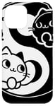 Coque pour iPhone 12 mini Yin Yang Yoga Zen Chats mignons pour les amoureux des chats