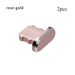 2X Anti Dust Cover Plug Metal Charging Port for iPhone 13 12 11 SE XS 8 7 6 Pro