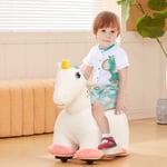 6V Electric Ride on Unicorn with Music Forward Foot Pedal