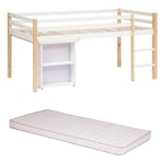 Lit Bureau Coulissant Avec Son Matelas 90x190