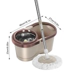 Spin Mop and Bucket Set Household Cleaning Automatic Spin Mop Wooden Floor Clean