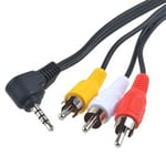 3.5mm plugi – 3 x RCA AV 1.5m Aux Adapteri