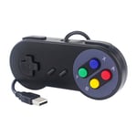 1 pcs Contrôleur de jeu USB filaire manette rétro Joypad noir gris manette de jeu pour PC portable Windows pour NESPi4 étui pour framboise Pi 4