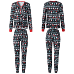 Familj Matchande julpyjamas ovkläder Xmas Pyjamas Nattkläder PJs et Barn Vuxen Outfit Women S