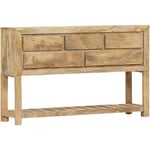 Buffet bahut armoire console meuble de rangement 120 cm bois de manguier massif