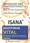 Isana Vital Night Cream For Mature Skin Argan Oil Vitamin E Hyaluronic Acid 50ml