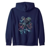 Cool watercolour octopus design Zip Hoodie