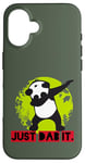 Coque pour iPhone 16 Dab Dabbing Panda Eco Planet Green Save World