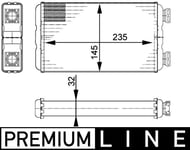 Varmeapparat register MAHLE ORIGINAL AH 138 000P