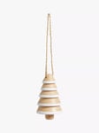 John Lewis Jolly General Store Wood Tree Decoration, White