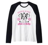 Love Border Collies, Border Collie Lover, Loves Dogs Raglan Baseball Tee