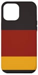 Coque pour iPhone 14 Plus Rayures jaune moutarde uni et rouge bordeaux