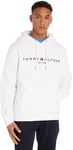 Tommy Hilfiger Sweat À Capuche Homme Tommy Logo, Blanc (White), M