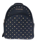 Michael Kors WoMens Navy Blue ABBEY Leather Backpack Bag - One Size