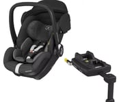 Maxi-Cosi Marble Car Seat Infant i-Size Base ISOFIX Sun Canopy Essential Black