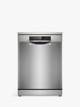 Bosch Series 6 SMS6TCI01G Freestanding Dishwasher, Silver Inox