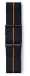 Elliot Brown STR-N17 Black Webbing Orange Stripe Standard Watch