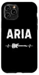 Coque pour iPhone 11 Pro Aria Guitare Battement De Coeur Musique Guitariste