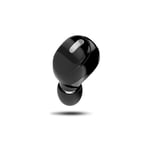 Guangcailun Bluetooth 5.0 Earphone Handsfree In-ear Headset Noise Canceling Single Headphone, Black, Box Package