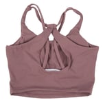 (Purple Gray M)Women Cross Back Sport Bras Girl Sports Bras For Yoga Fitnes BST