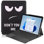EIDERWOOD Microsoft Surface Go 4 Flip Deksel med Ståfunksjon - &quot;Don&#39;t Touch Me&quot;